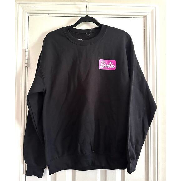NWOT BARBIE Retro Dream Car Front Chest Logo Crewneck Sweatshirt - Sz Medium - Picture 3 of 3